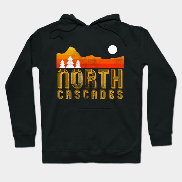 North Cascades  national park retro vintage Hoodie by hardy 